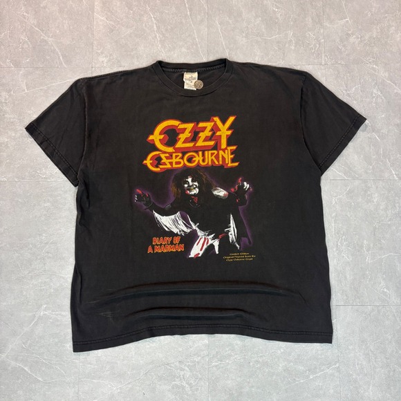 Cronies Other - 1990's Ozzy Osbourne Diary of a Madman Shirt XL Black Cronies tee